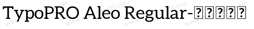 TypoPRO Aleo Regular字体转换